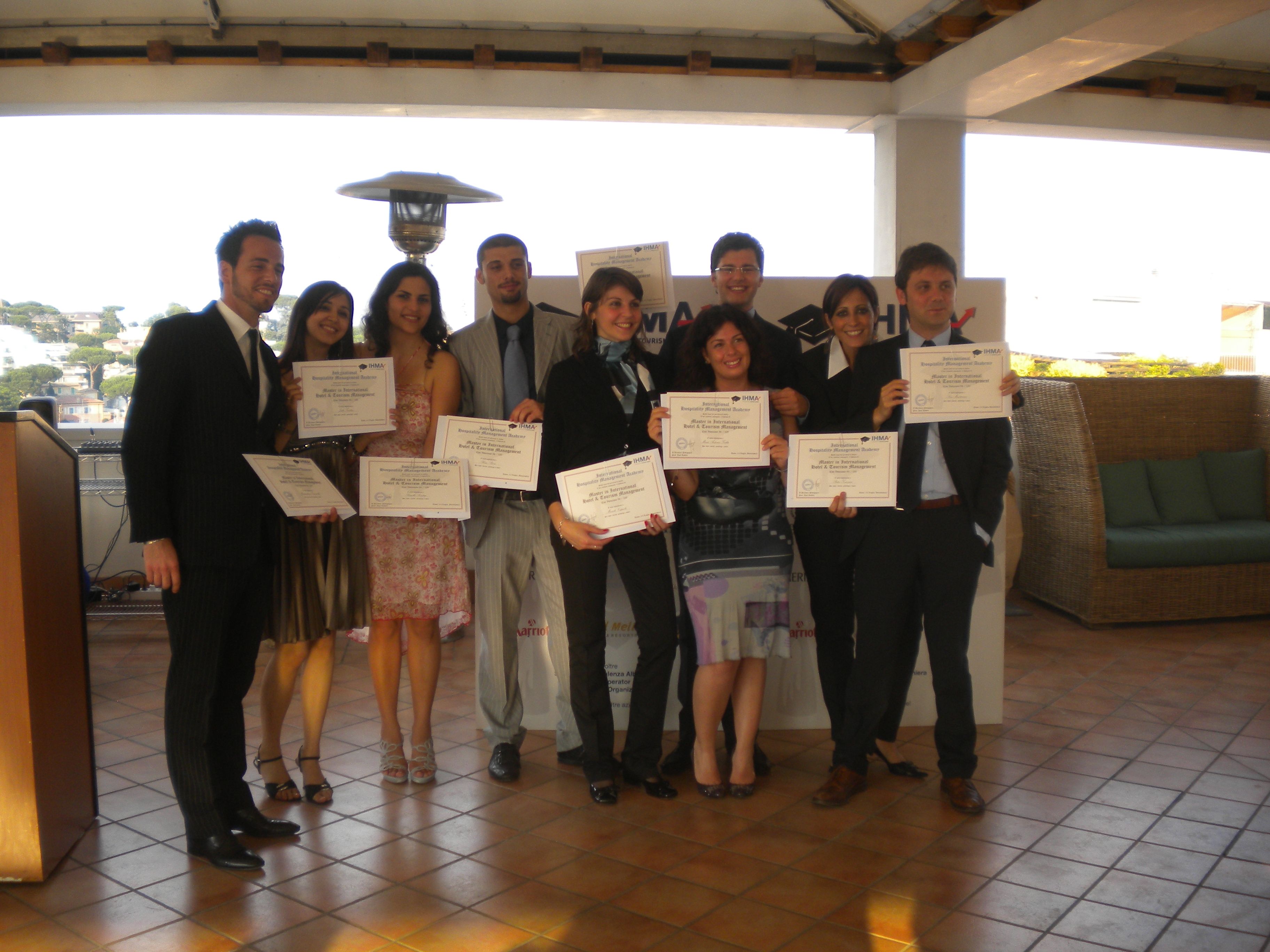 Cerimonia di consegna dei diplomi del Master in International Hotel & Tourism Management