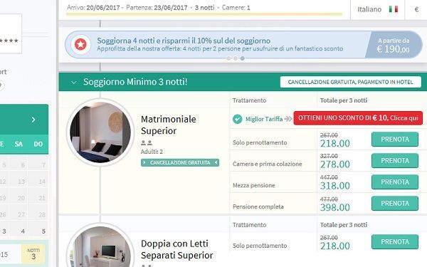 Booking engine user friendly