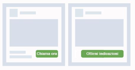 Ottieni indicazioni call to action Facebook