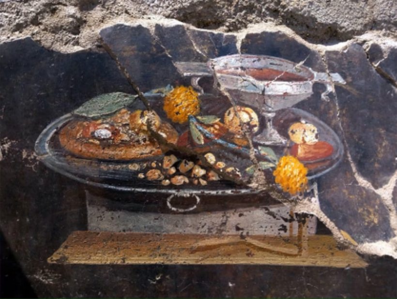 Pompei scavi Pizza pittura